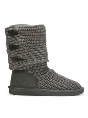 BearPaw Gray Sweater Boot Fall Winter Boots 6